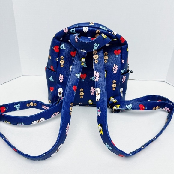 BT21 - BTS Friends Blue Character Backpack - Picture 3 of 8